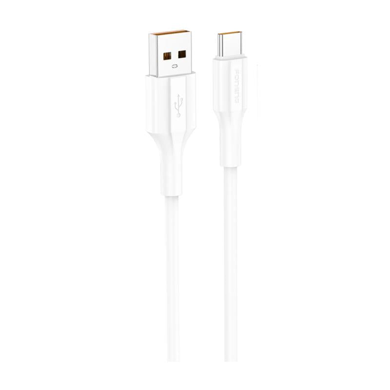Καλώδιο Σύνδεσης USB 2.0 Foneng XS01 USB A σε USB C 3A 15W 1m Λευκό