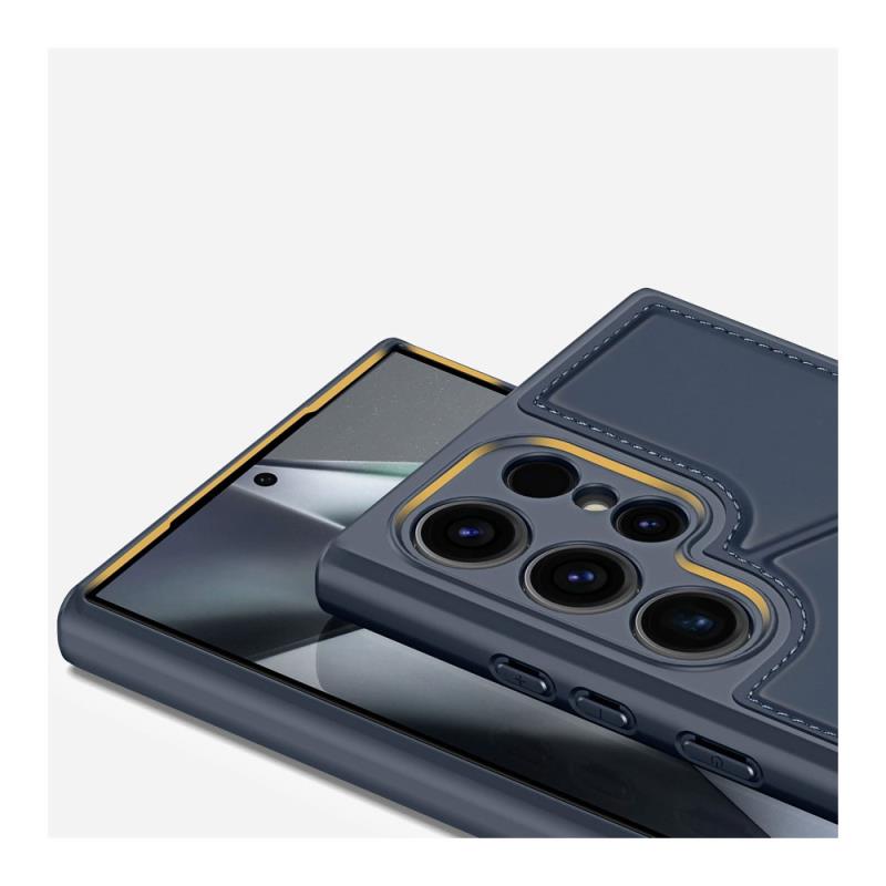 Θήκη Δερμάτινη Dux Ducis Samsung Galaxy S24 Ultra 5G 3 σε 1 Magnetic με Stand Rafi II Μπλε