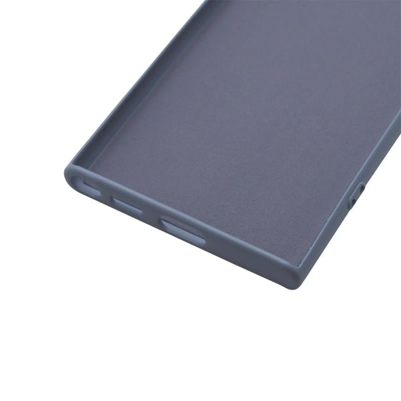 Θήκη Liquid Silicon inos Samsung S908 Galaxy S22 Ultra 5G L-Cover Γκρι-Μπλε