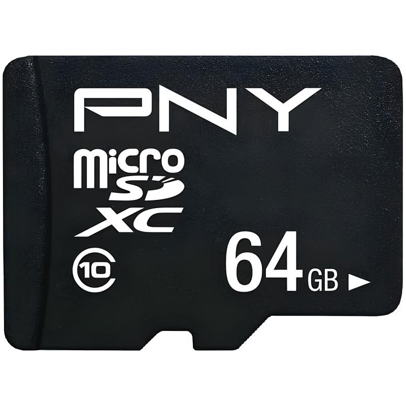 Κάρτα μνήμης Micro SDXC C10 UHS-I U1 PNY Performance Plus 100MB/s 64GB + 1 ADP