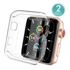 Θήκη TPU Ahastyle WA05 Premium Apple Watch 1/ 2/ 3 38mm Διάφανο (2 τεμ.)