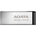 USB 3.2 Flash Disk Adata UR350 USB A 100MB/s 64GB Ασημί
