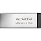 USB 3.2 Flash Disk Adata UR350 USB A 100MB/s 64GB Ασημί
