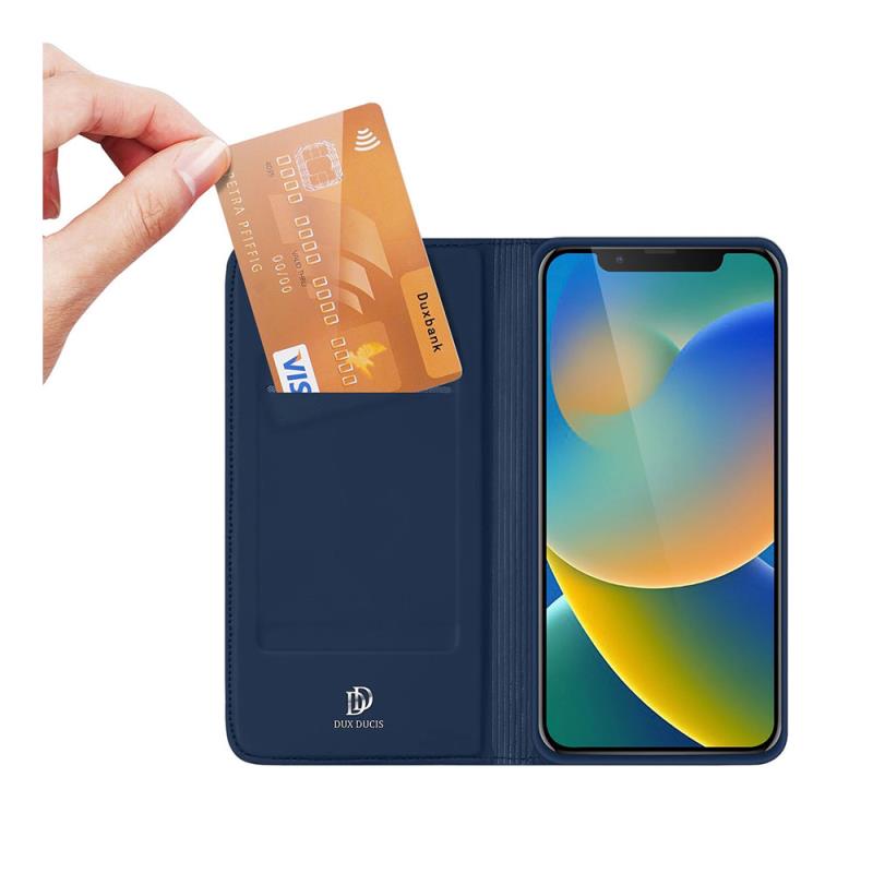 Θήκη Flip Dux Ducis Apple iPhone 13/ 14 Skin Pro Μπλε