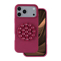 Θήκη Silicon & PC inos Apple iPhone 17 Pro Max με Suction Cup Μπορντώ