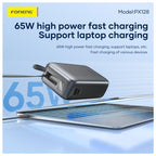Φορτιστής Ανάγκης Foneng PX128 65W 30000mAh Σκούρο Γκρι