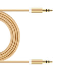Καλώδιο Ήχου Braided inos 3.5mm/3.5mm 1m Χρυσό