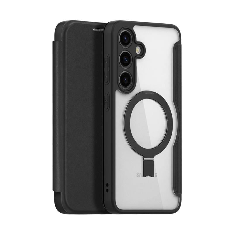 Θήκη Flip Dux Ducis Samsung Galaxy S24 5G Magnetic Wallet με Stand Skin X Pro Μαύρο