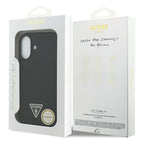 Θήκη Σιλικόνης Guess MagSafe Apple iPhone 17 Triangle Logo Μαύρο