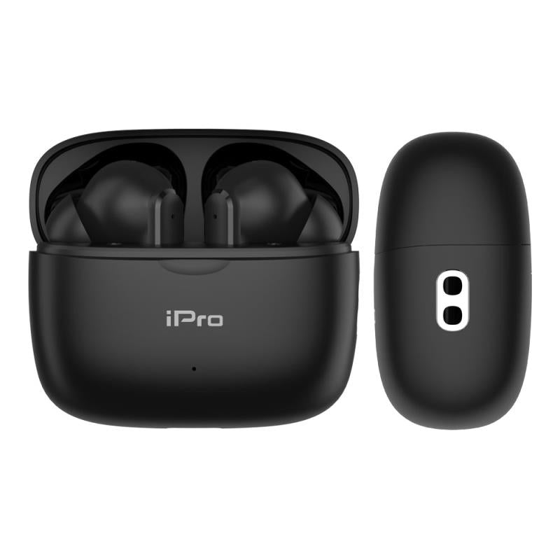 True Wireless Ακουστικά Bluetooth iPro TW300 Plus Μαύρο