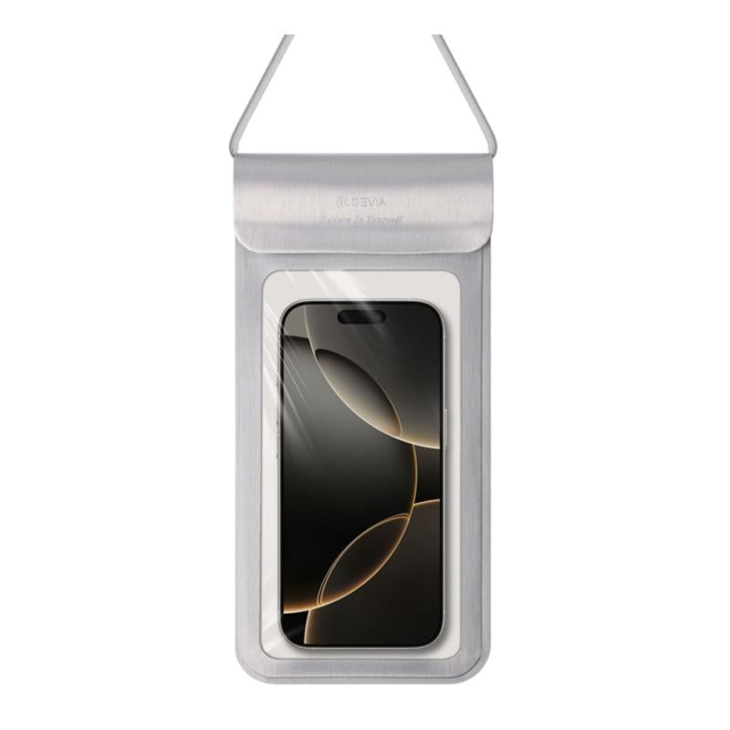 Waterproof Θήκη Devia EL158 Strong για Smartphones έως 6.9" Ασημί
