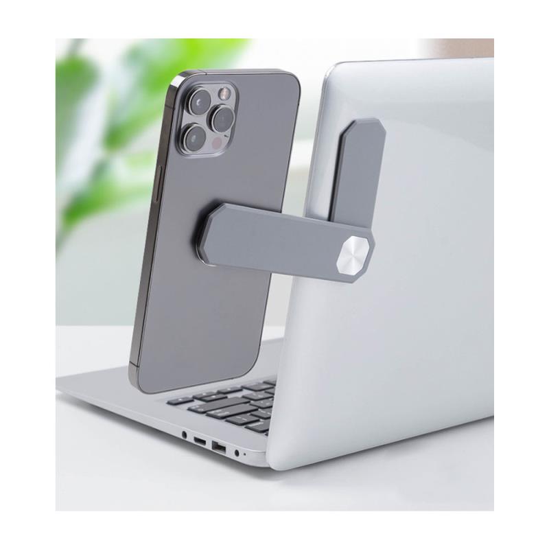 Universal Επεκτάσιμος Βραχίονας Στήριξης σε Laptop Ahastyle WG26 για Smartphones Σκούρο Γκρι