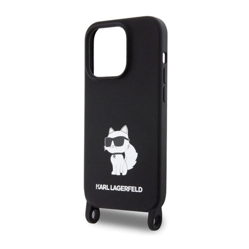 Θήκη Σιλικόνης Karl Lagerfeld Apple iPhone 15 Pro Max Crossbody Choupette Μαύρο