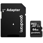 Κάρτα μνήμης Micro SDXC C10 UHS-1 GoodRam 100MB/s 64GB + 1 ADP