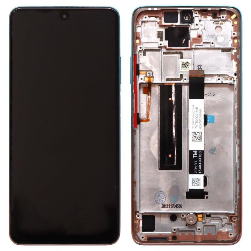 Οθόνη με Touch Screen & Μεσαίο Πλαίσιο Xiaomi Mi 10T Lite 5G Ροζ-Χρυσό (Original)