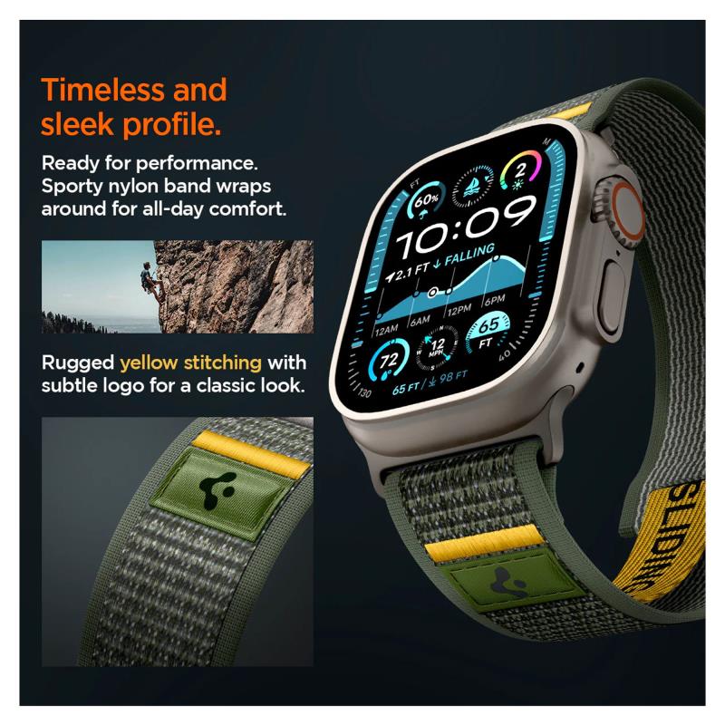 Λουράκι Spigen Athlex Air Apple Watch (44/ 45/ 46/ 49mm) Active Πράσινο