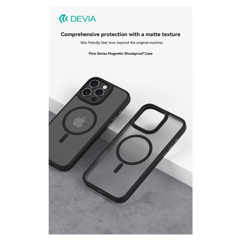 Θήκη TPU & PC Devia Apple iPhone 16 Pro Magnetic Shock Proof Pino Μαύρο