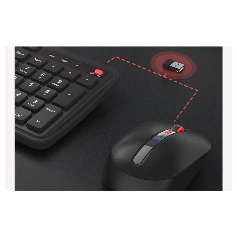 Ασύρματο Πληκτρολόγιο & Ποντίκι Xiaomi MIIIW Combo MW23PB03 Μαύρο