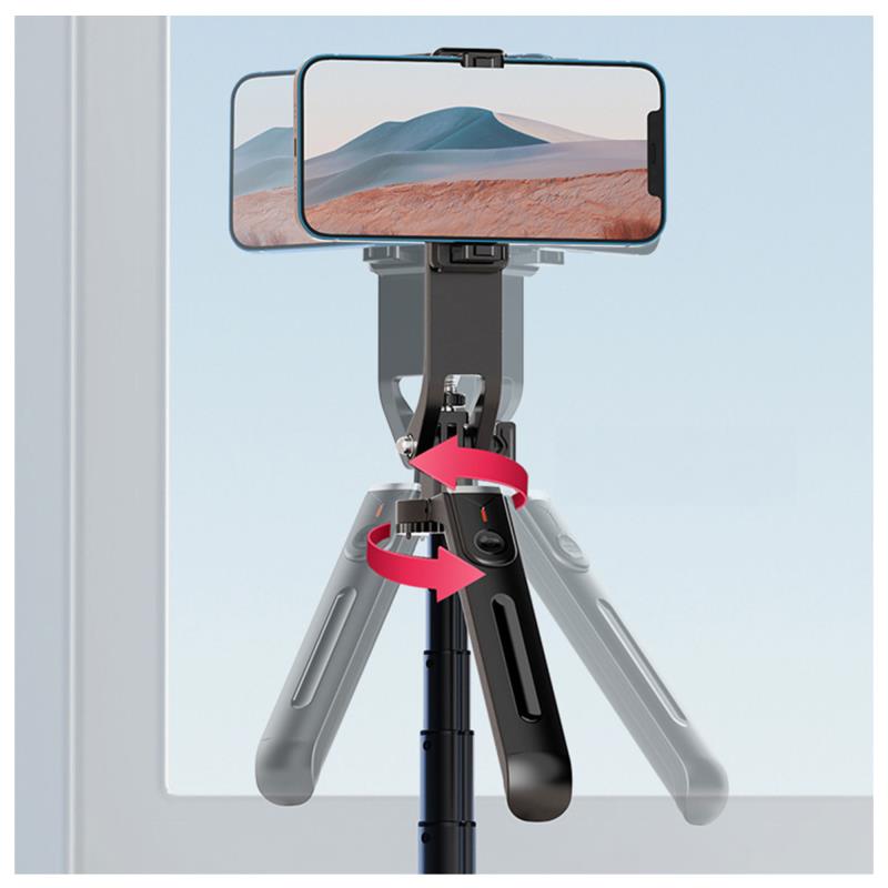Ασύρματο Selfie Stick & Τρίποδο Blavec Fusion P09 Aluminium με Τηλεχειριστήριο για Smartphones Μαύρο