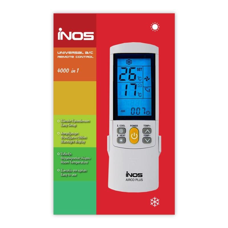 Τηλεχειριστήριο inos για Κλιματιστικά AIRCO PLUS 4000 in 1