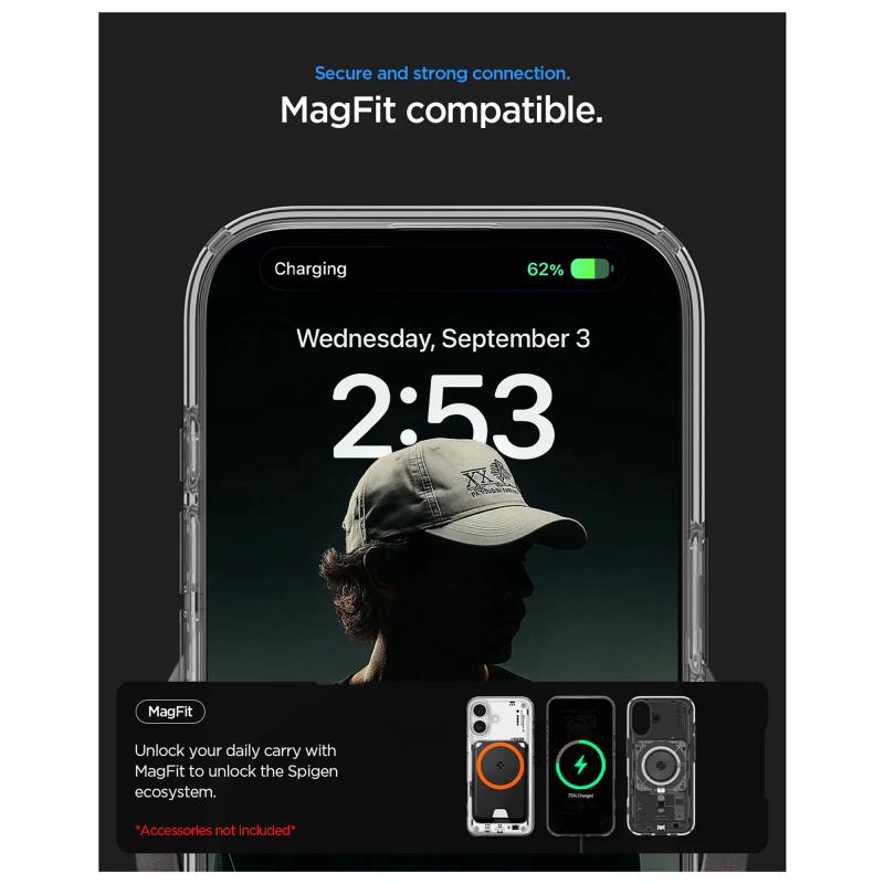 Θήκη TPU & PC Spigen Ultra Hybrid Magsafe Apple iPhone 17 Neo One Διάφανο