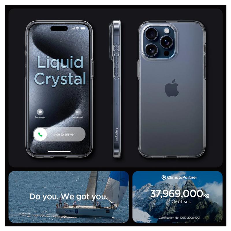 Θήκη TPU Spigen Liquid Crystal Apple iPhone 15 Pro Διάφανο