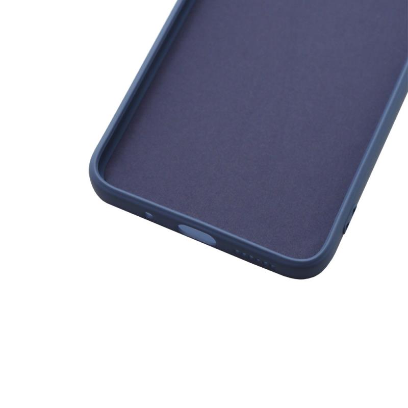 Θήκη Liquid Silicon inos Xiaomi Redmi 12 L-Cover Ματ Γκρι-Μπλε