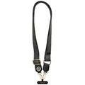 Universal Λουράκι Λαιμού Guess για Θήκες Κινητών CBDY PU Leather Strass Metal Logo 4G Μαύρο