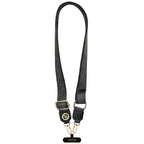 Universal Λουράκι Λαιμού Guess για Θήκες Κινητών CBDY PU Leather Strass Metal Logo 4G Μαύρο