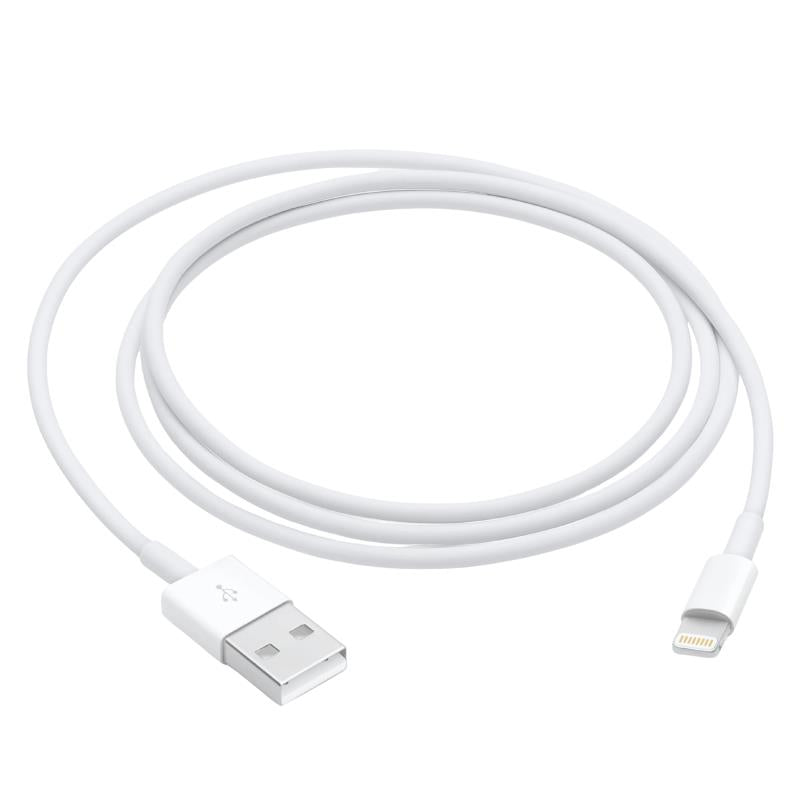 Kαλώδιο Apple MUQ93 USB A σε Lightning 1m Λευκό (Ασυσκεύαστο)