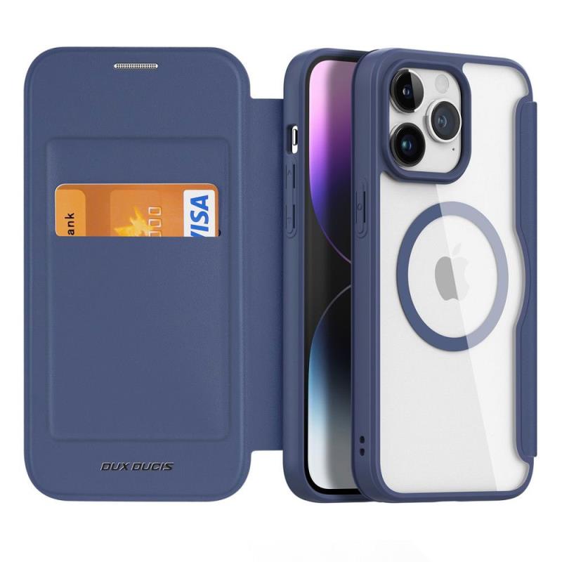 Θήκη Flip Dux Ducis Apple iPhone 15 Pro Max Wallet Skin X Pro Μπλε