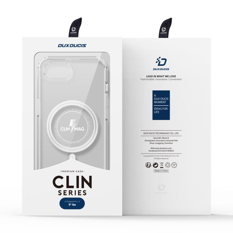 Θήκη TPU & PC Dux Ducis Apple iPhone 16e Magnetic MagSafe Clin Διάφανο