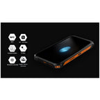 Κινητό Τηλέφωνο Hammer Energy X2 5G (Dual SIM) 256GB 8GB RAM Μαύρο-Πορτοκαλί