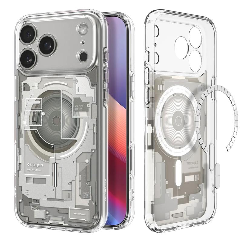 Θήκη TPU & PC Spigen Ultra Hybrid Mag Magsafe Apple iPhone 17 Pro Max Zero One Τιτάνιο
