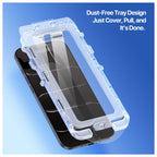 Tempered Glass 2.5D Dux Ducis Apple iPhone Air με Dust-free Auto Alignment Kit Roga Μαύρο (1 τεμ.)