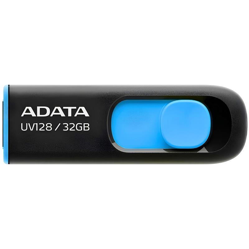 USB 3.2 Flash Disk Adata UV128 USB A 32GB Μαύρο