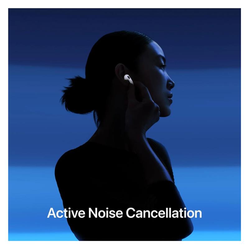 Ακουστικό Bluetooth Apple MXP93 AirPods 4 με ANC Λευκό