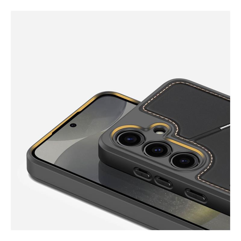 Θήκη Δερμάτινη Dux Ducis Samsung Galaxy S24 5G 3 σε 1 Magnetic με Stand Rafi II Μαύρο