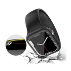 Θήκη PC Ahastyle WG59 Apple Watch 7/ 8/ 9 41mm Ματ Διάφανο & Μαύρο (2 τεμ.)