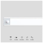 Φωτιστικό LED GSC Tibuka 60cm με Αισθητήρα Κίνησης 180lm 3000K έως 6500K Ασημί