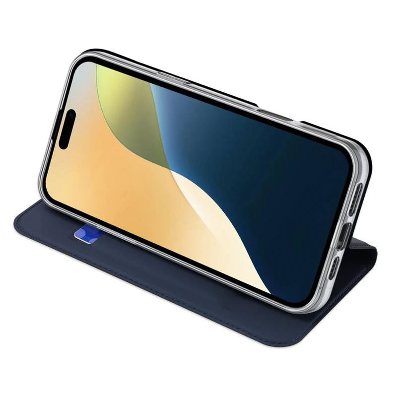 Θήκη Flip Dux Ducis Apple iPhone 16 Skin Pro Μπλε