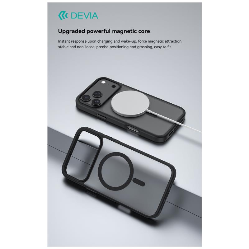 Θήκη TPU & PC Devia Apple iPhone Air Magnetic Shock Proof Pino Μαύρο