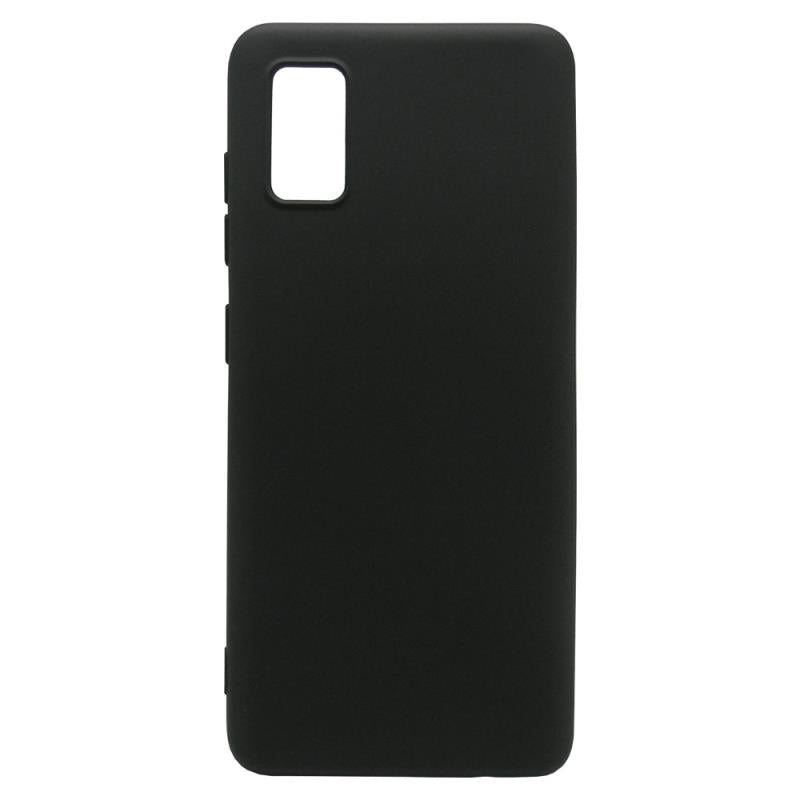Θήκη Liquid Silicon inos Samsung A415 Galaxy A41 L-Cover Μαύρο
