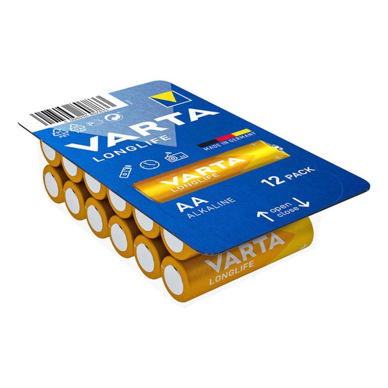 Μπαταρία Alkaline Varta Longlife AA LR06 (12 τεμ.)