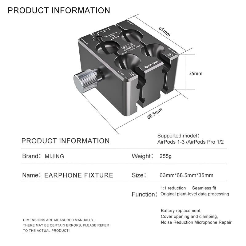 Βάση για Επισκευή Ακουστικών Mijing MP-11 για Apple Airpods