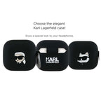 Θήκη Σιλικόνης Karl Lagerfeld Apple AirPods 4 (2024) Karl Head 3D Μαύρο