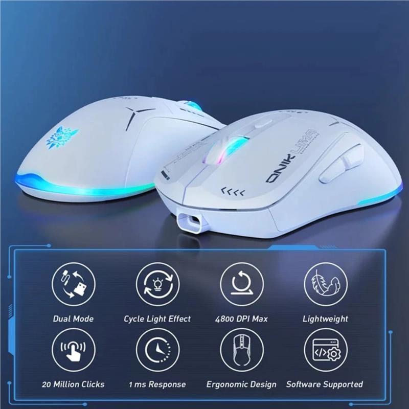Ασύρματο Ποντίκι Onikuma CW917 Gaming RGB Μαύρο