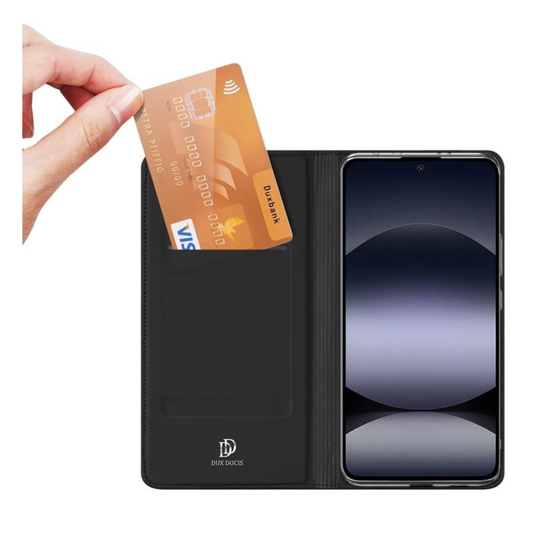 Dux Ducis Flip Case Xiaomi Redmi Note 14 4G Skin Pro Black