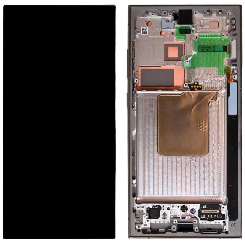 Οθόνη με Touch Screen & Μπροστινή Πρόσοψη για Samsung S928B Galaxy S24 Ultra 5G Titanium Γκρι/ Titanium Πορτοκαλί/ Titanium Βιολετί (Original) Τιτάνιο