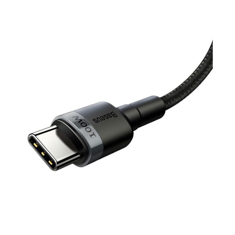 Baseus Cafule USB 2.0 USB C to USB C Flash PD 100W 2m Black-Grey Cable
